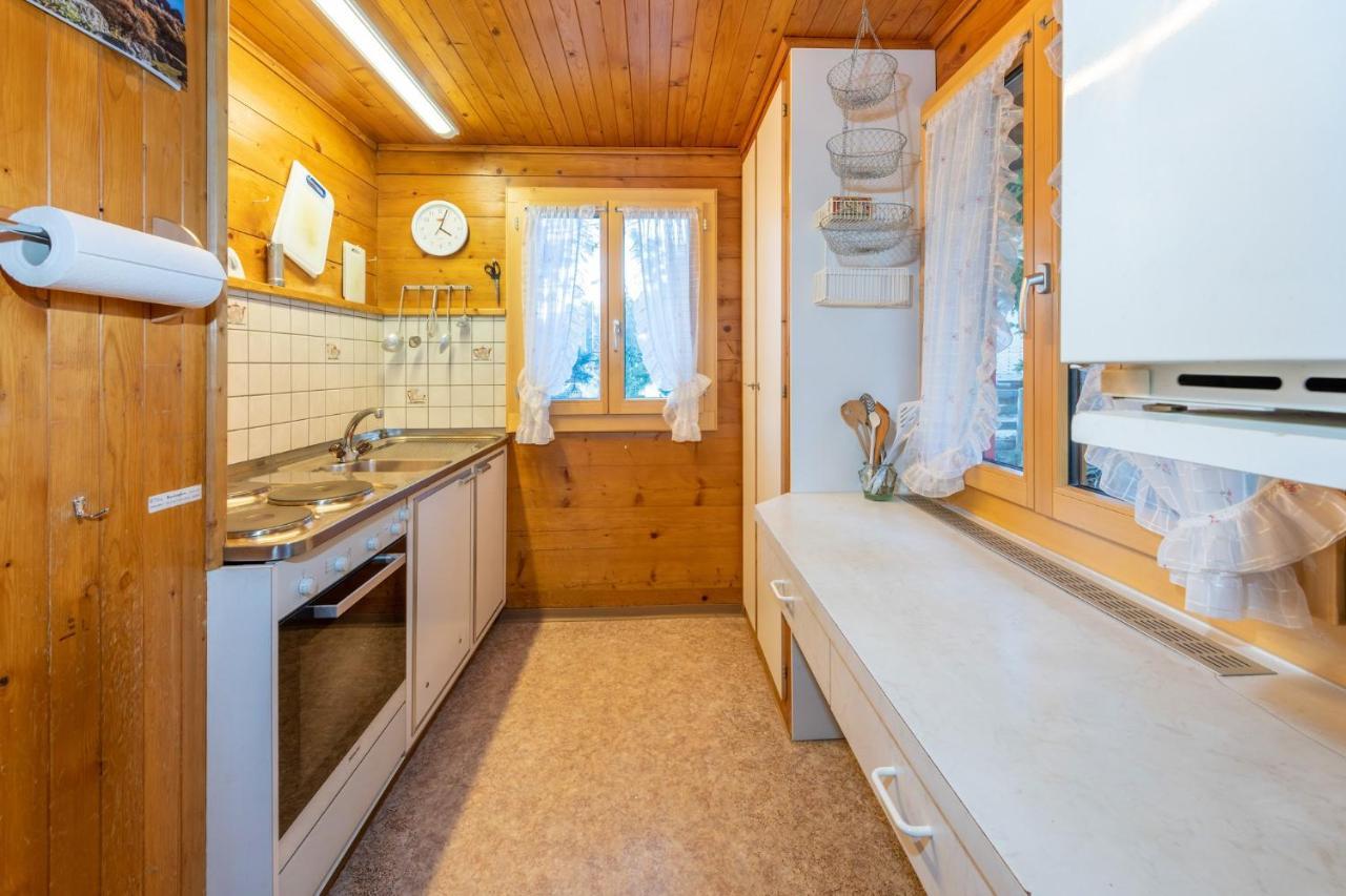 Chalet Bambi "Marchenhaft" Appartement Grächen Buitenkant foto
